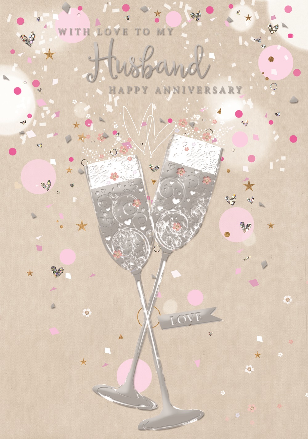 Husband Anniversary Greeting Cards  LP Wholesale