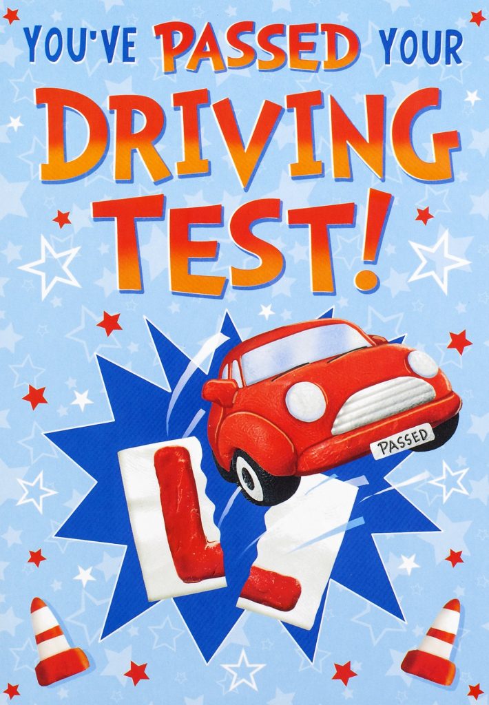 Passed Driving Test Male Greeting Cards LP Wholesale